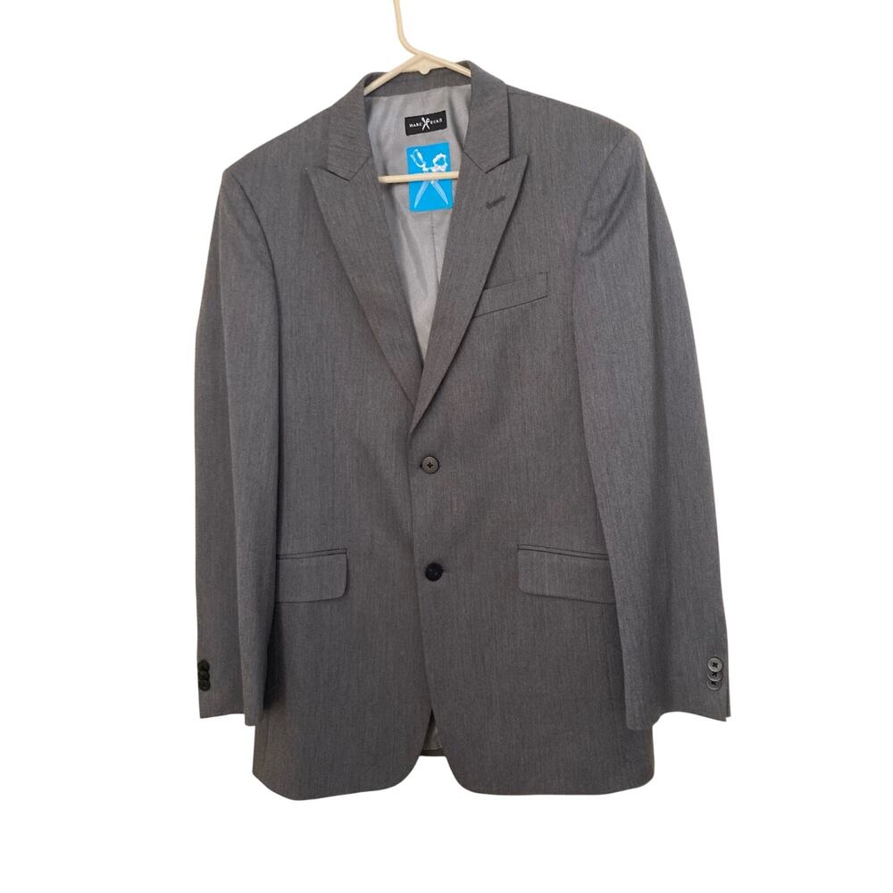 Marc Ecko Men's Blazer Cut & Sew Gray 2 Button Classic Fit Suit Jacket Size 38R